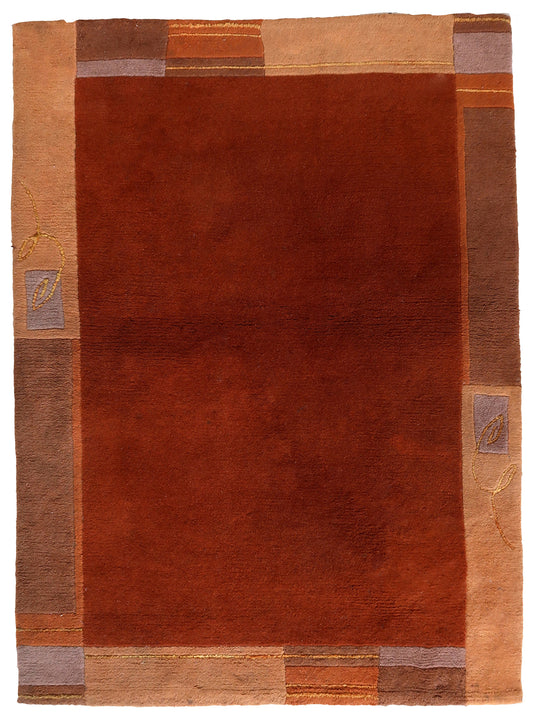Handmade vintage Tibetan Khaden rug 1970s