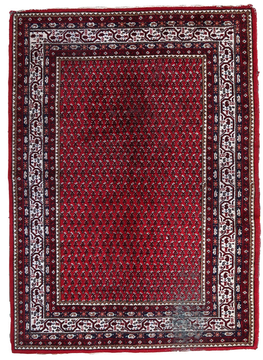 Handmade vintage Indian Seraband rug 1970s
