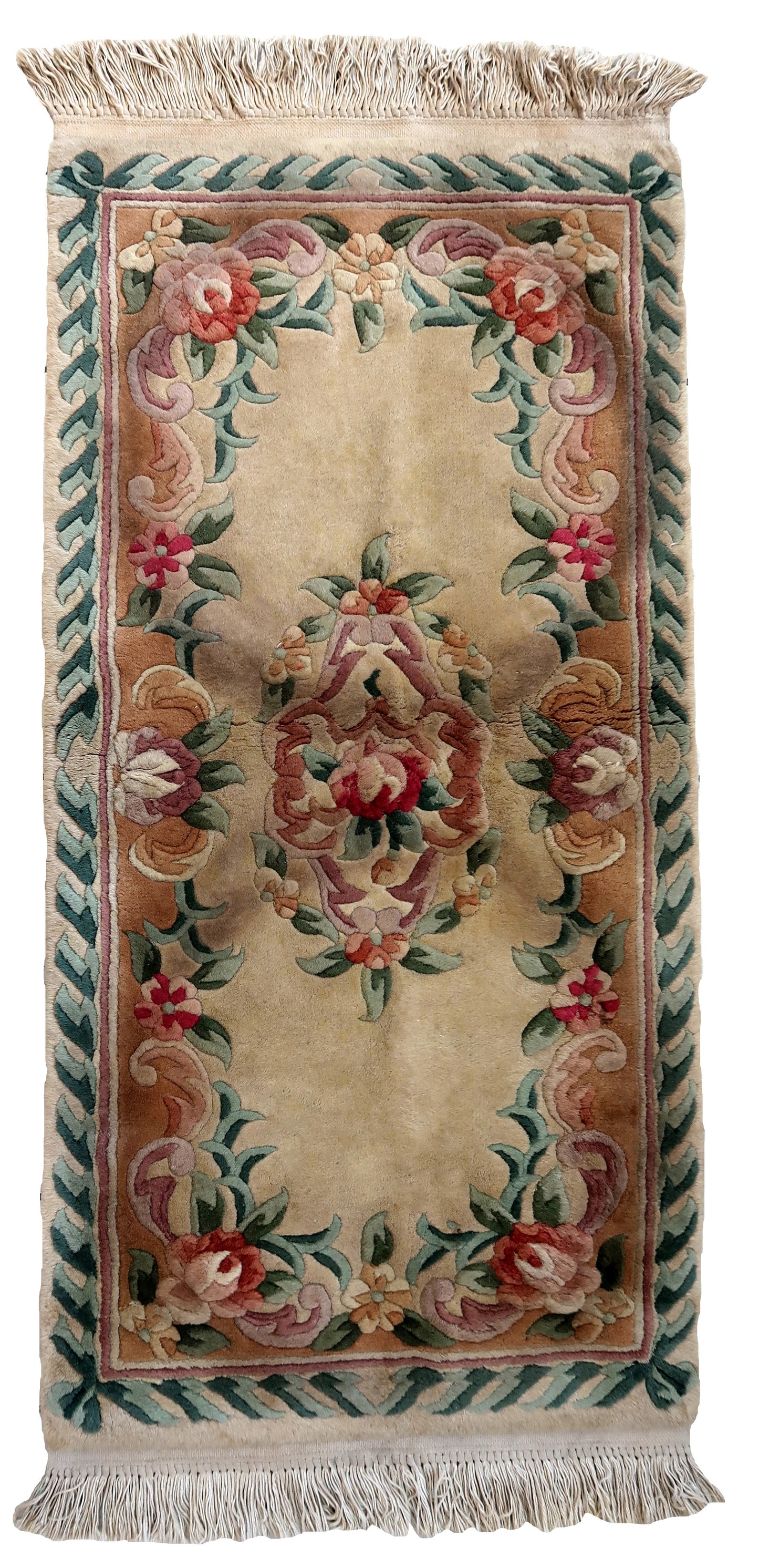 Hand made vintage Art Deco Chinese rug 1960s
