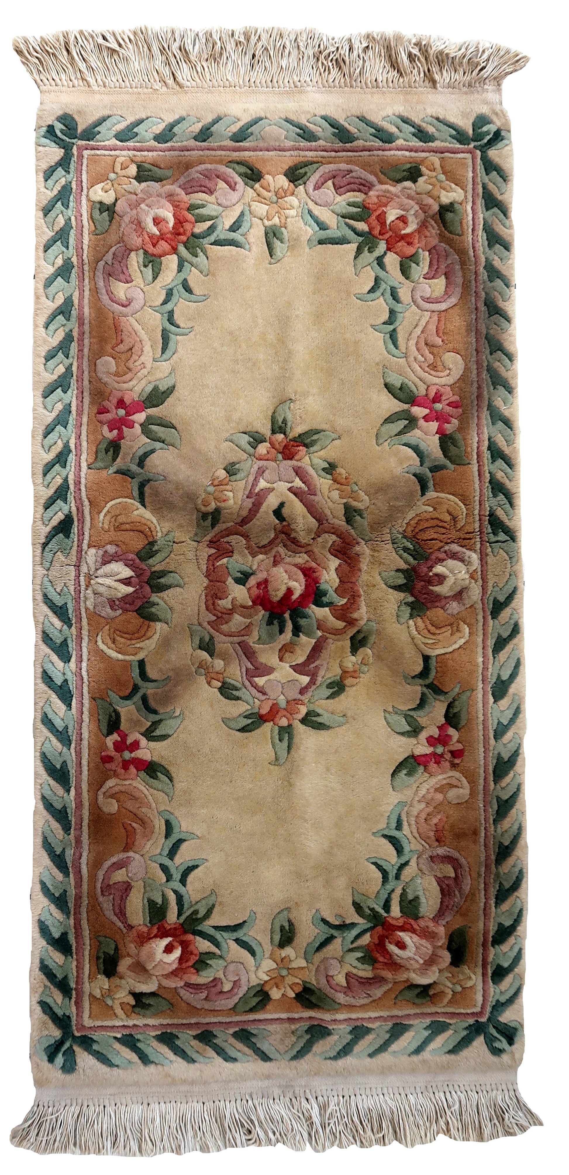 Hand made vintage Art Deco Chinese rug 1960s