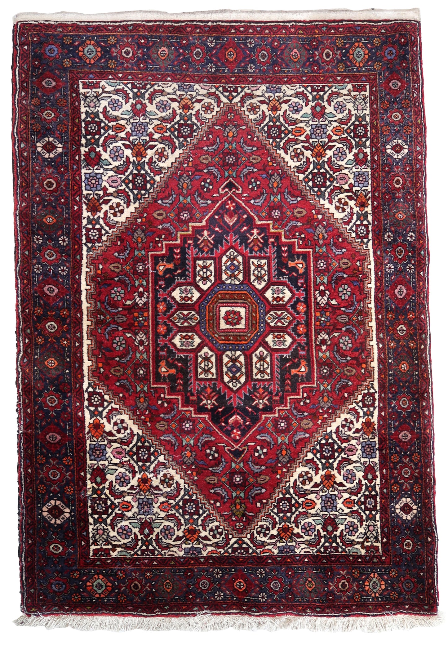 Hand made vintage Persian Bidjar rug 1970s