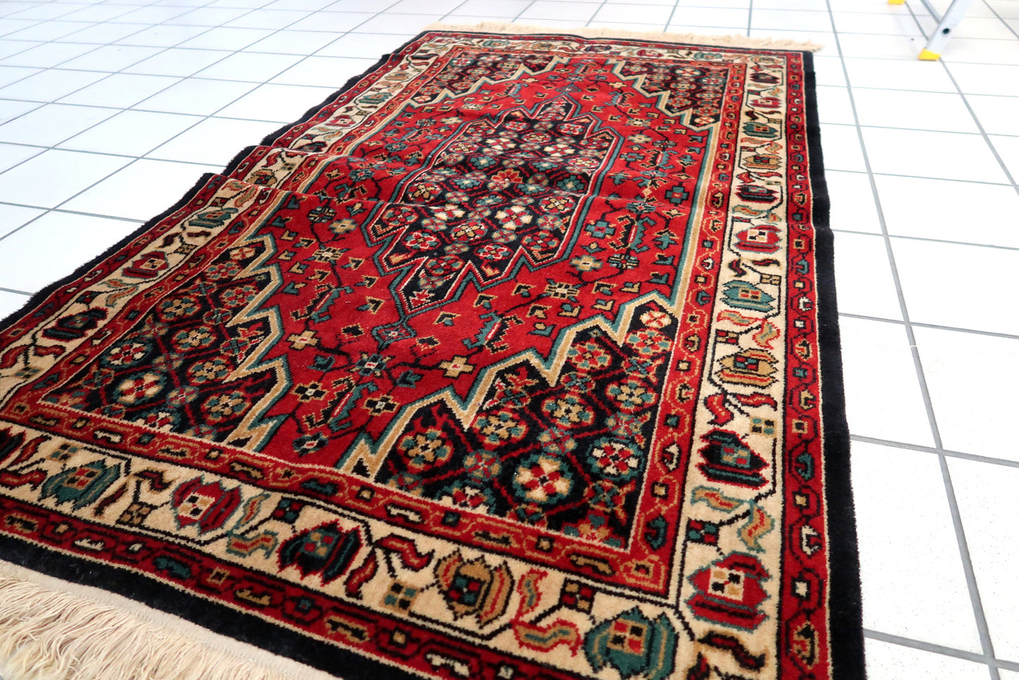 Vintage Persian Mazlahan style rug 3' x 5' (93cm x 154cm) 1970s - 1C934