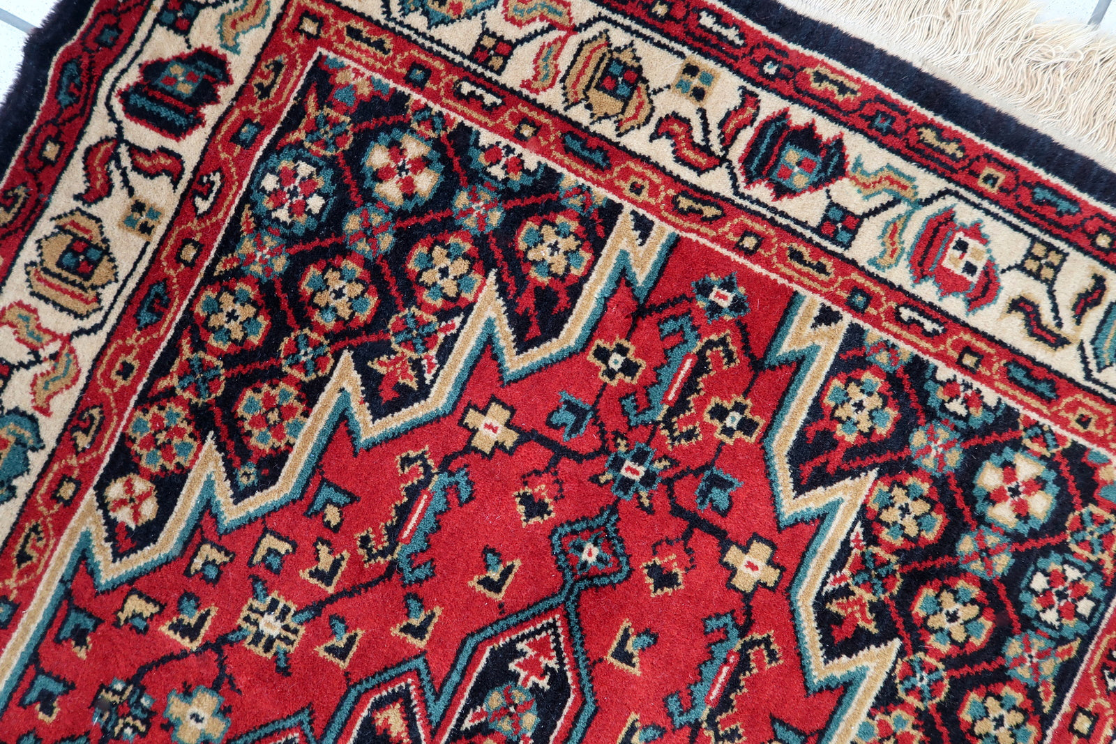 Vintage Persian Mazlahan style rug 1970s