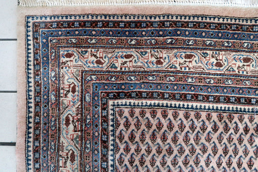Handmade vintage Indian Seraband rug 1970s