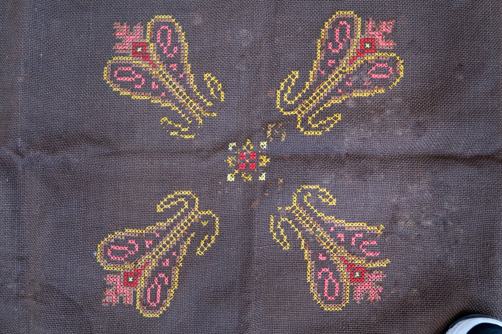 Handmade vintage Portuguese Tapestry 1960s