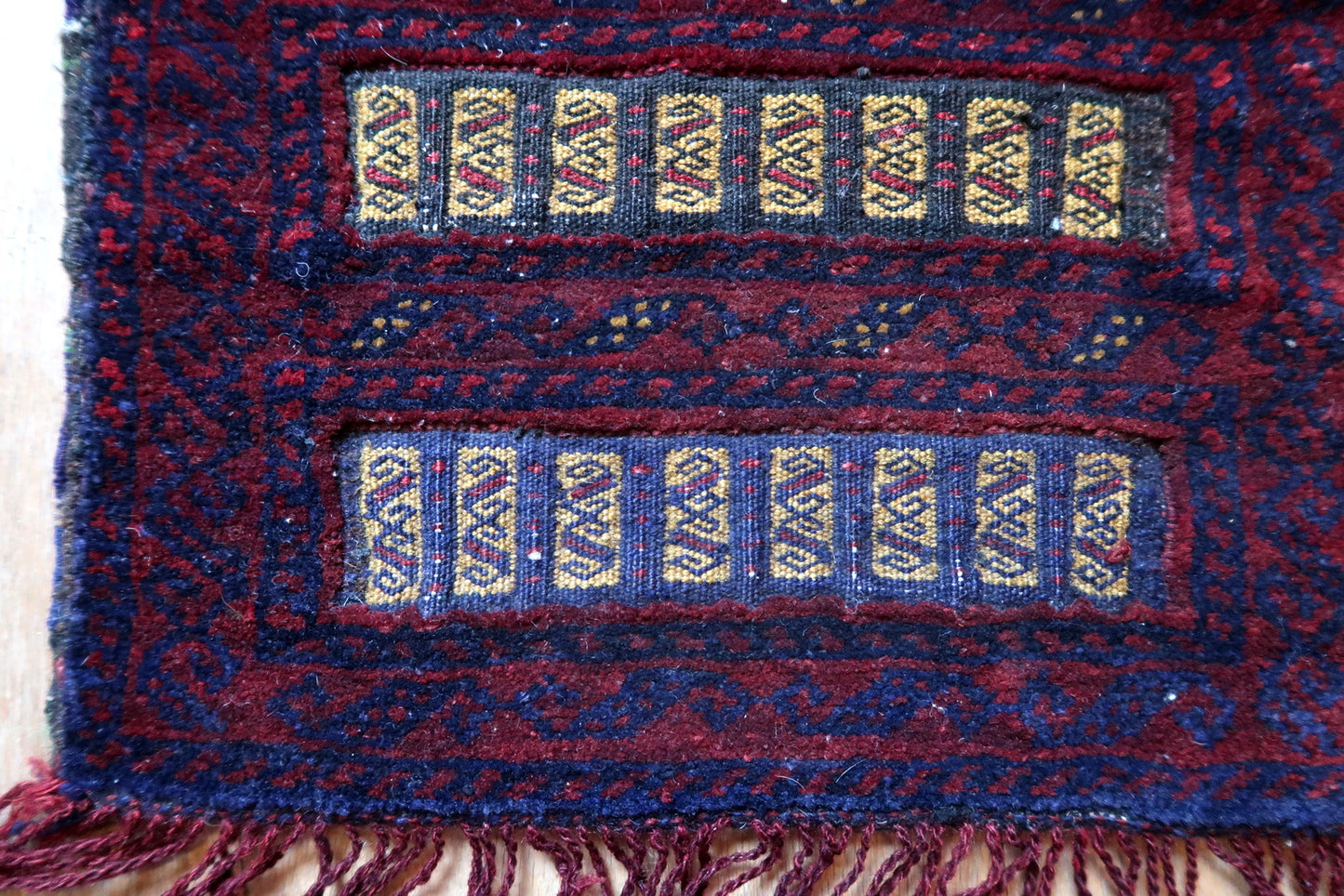 Handmade vintage Afghan Baluch salt bag 1970s