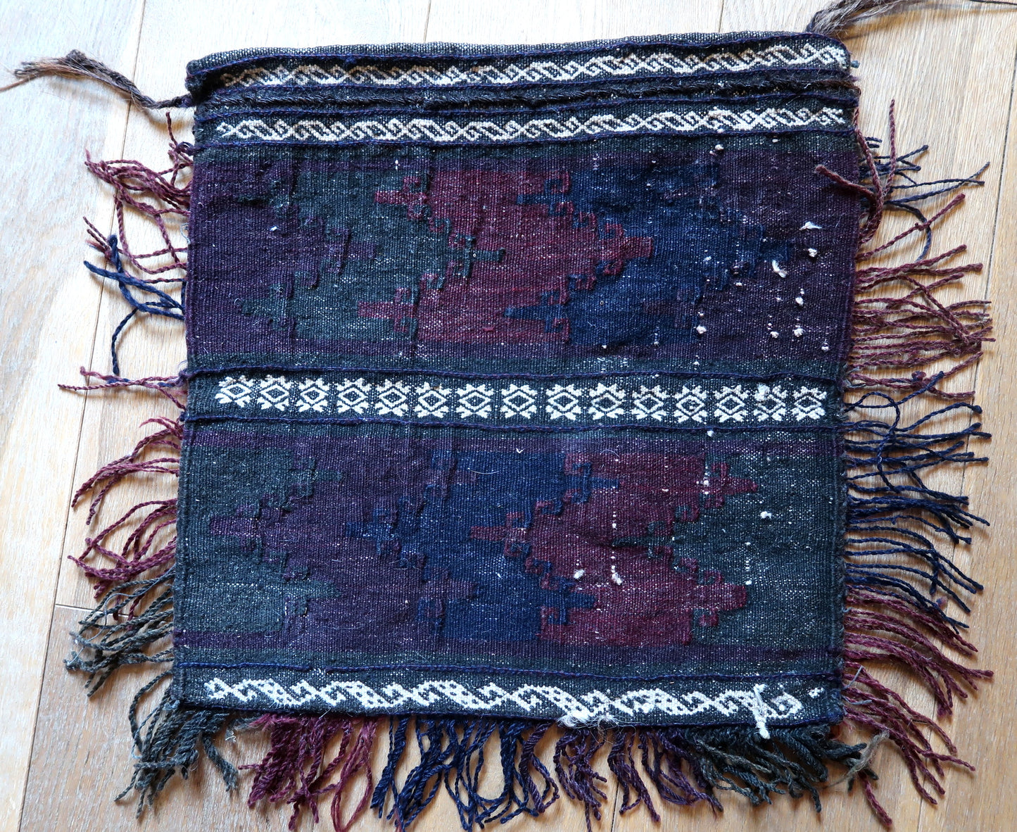 Handmade vintage Afghan Baluch salt bag 1940s