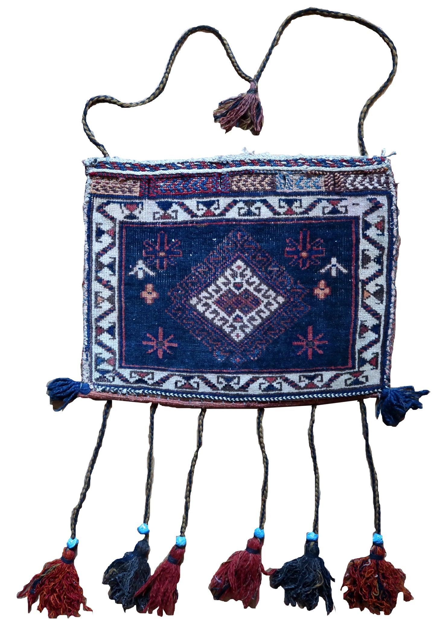 Handmade antique Persian Afshar salt bag 1920s