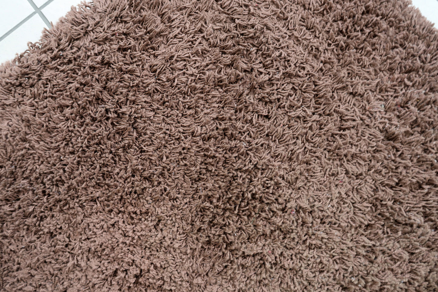 Vintage Swedish shag rug in chocolate brown color. The rug is from the end of 20th century in original good condition. It is machine made rug.