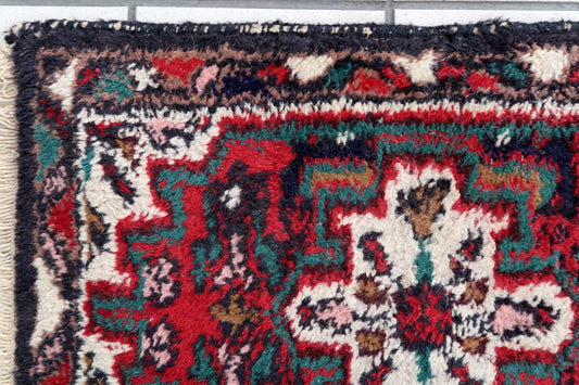 Handmade vintage Persian Hamadan mat 1970s