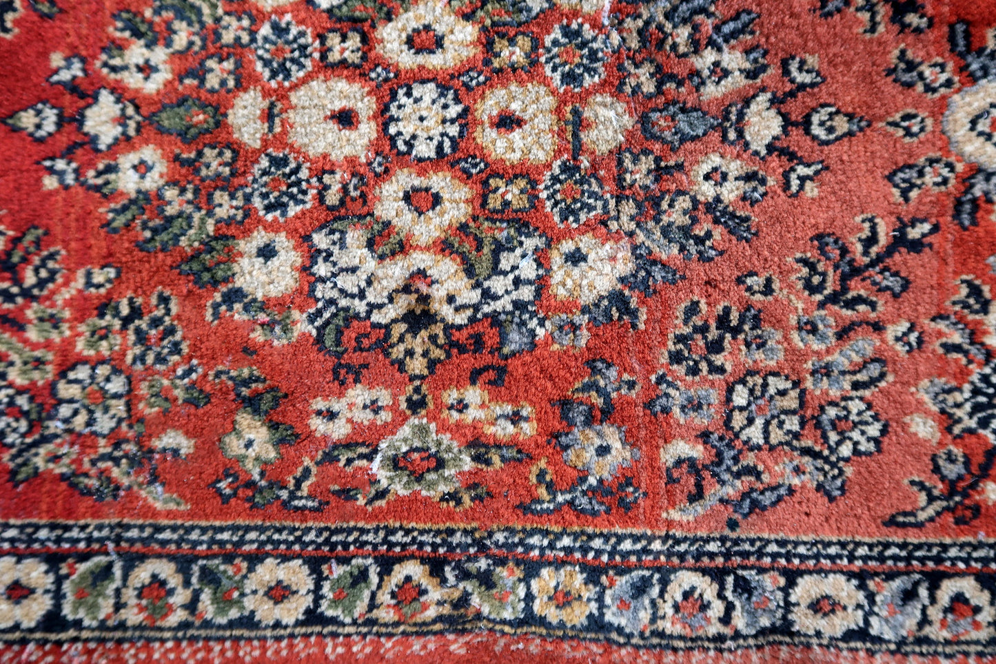 Vintage German Sarouk style rug 1970s
