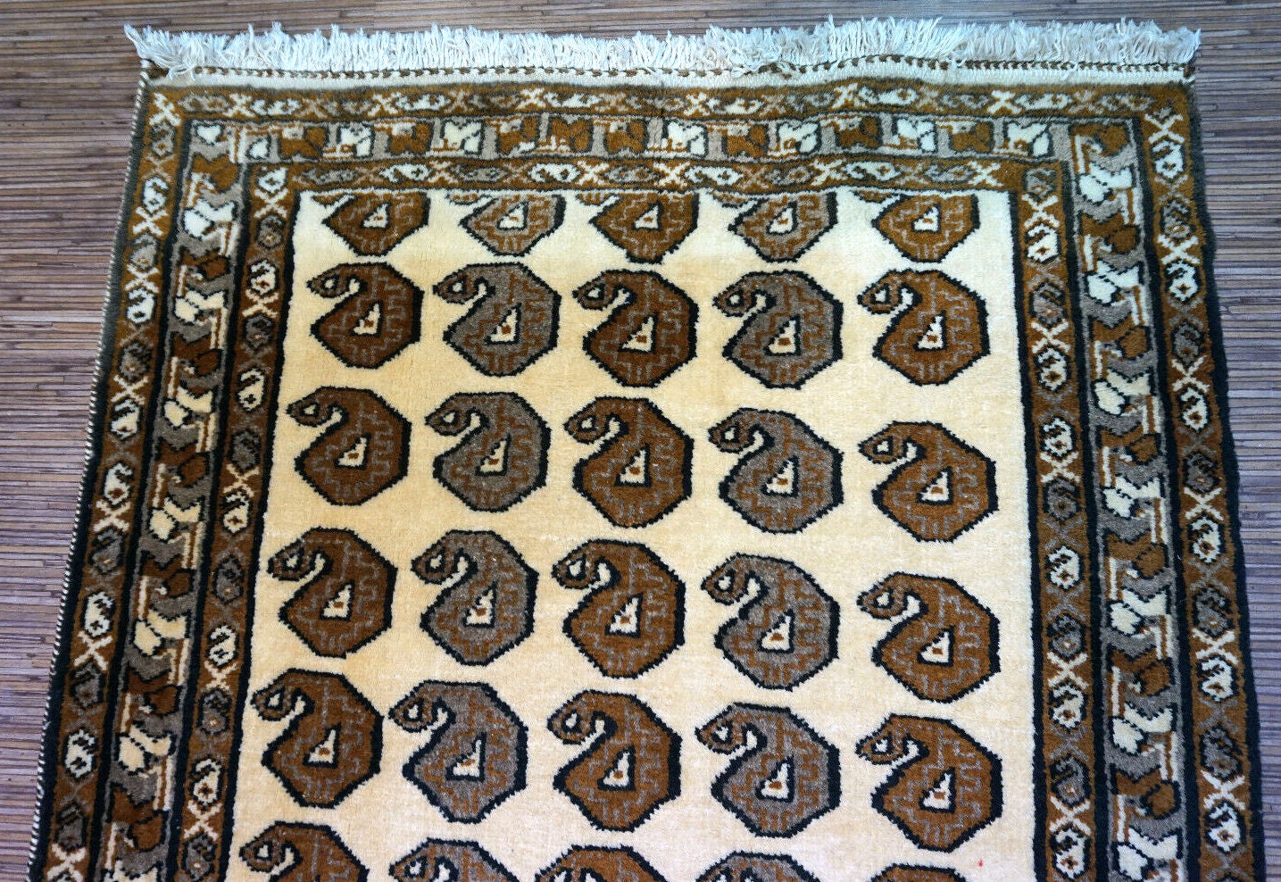 Handmade vintage Persian Gabbeh rug 1970s