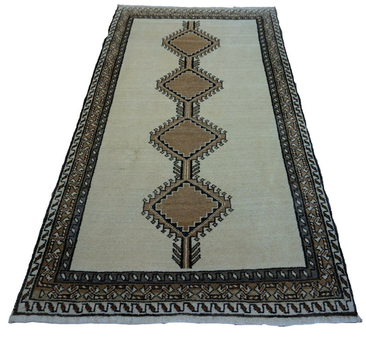 Handmade vintage Persian Gabbeh rug 1970s