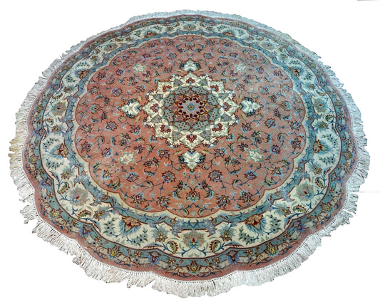 Handmade Vintage Persian Tabriz Rug