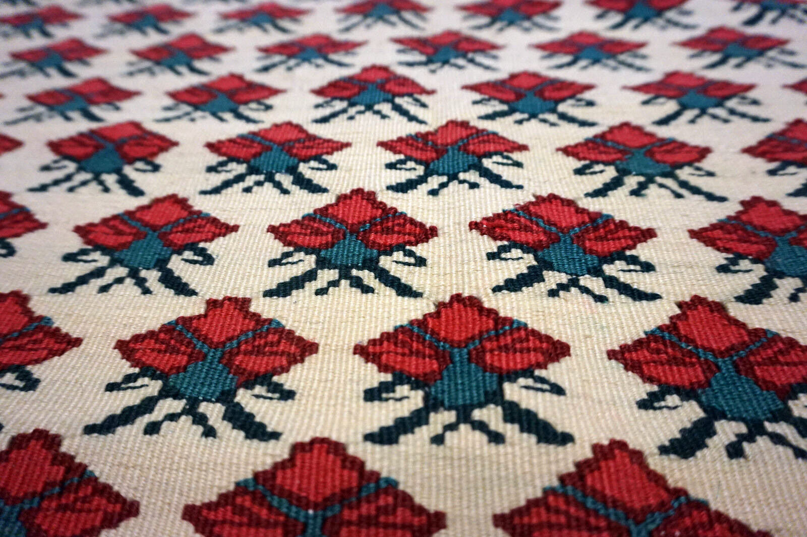 Persian Ardabil kilim rug with classic geometric motifs