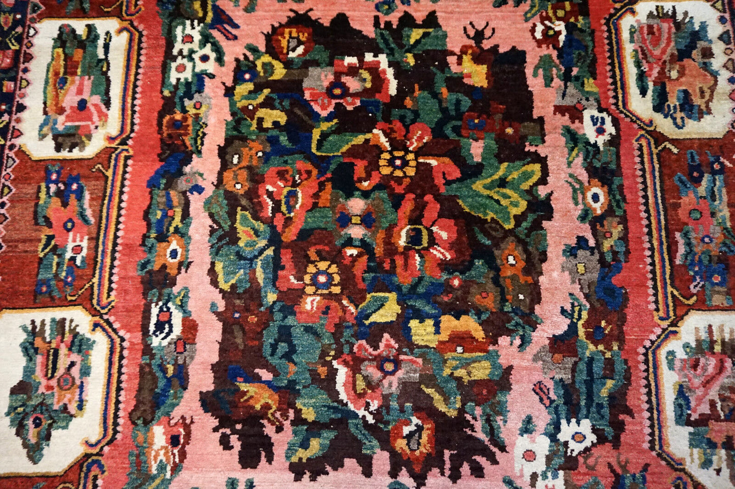 Intricate Details of Handmade Persian Carpet
