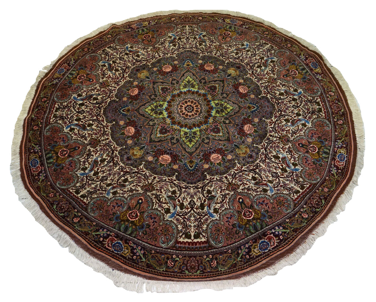 Vintage Persian Tabriz rug - front view
