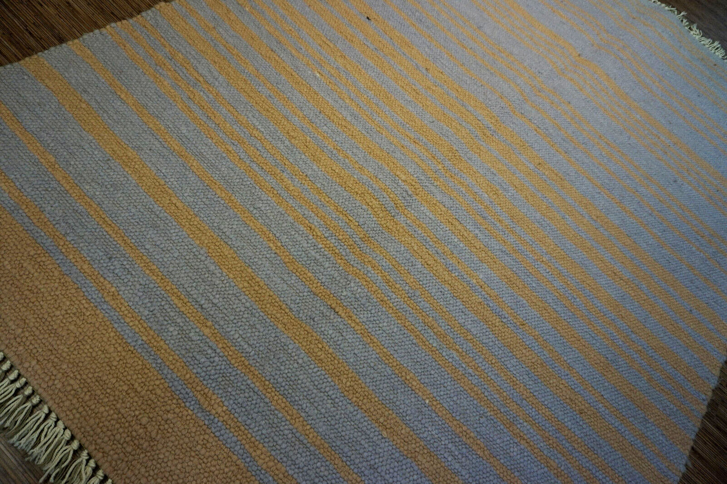 Handmade wool rug from India
