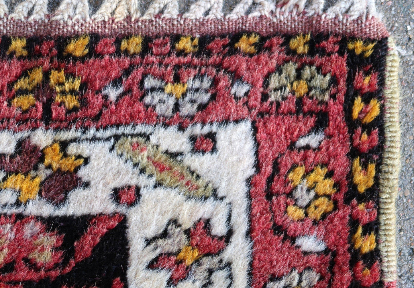 Handmade vintage Turkish Anatolian rug 1950s