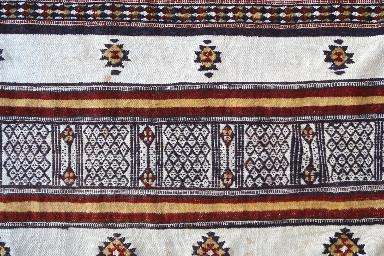Handmade vintage Moroccan Berber kilim 1950s