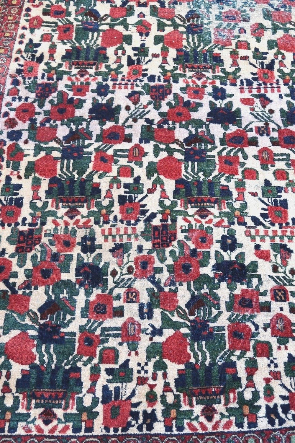 Handmade antique Persian Afshar rug 1900s