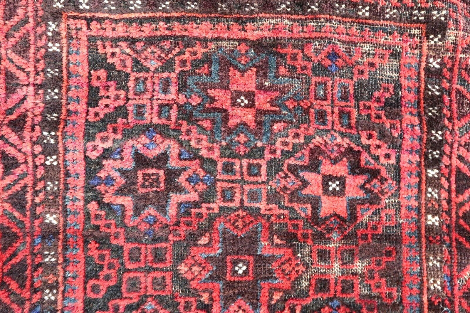Handmade antique Afghan Baluch collectible salt bag 1880s