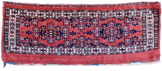 Handmade antique Turkmen Yomud Torba bag 1880s