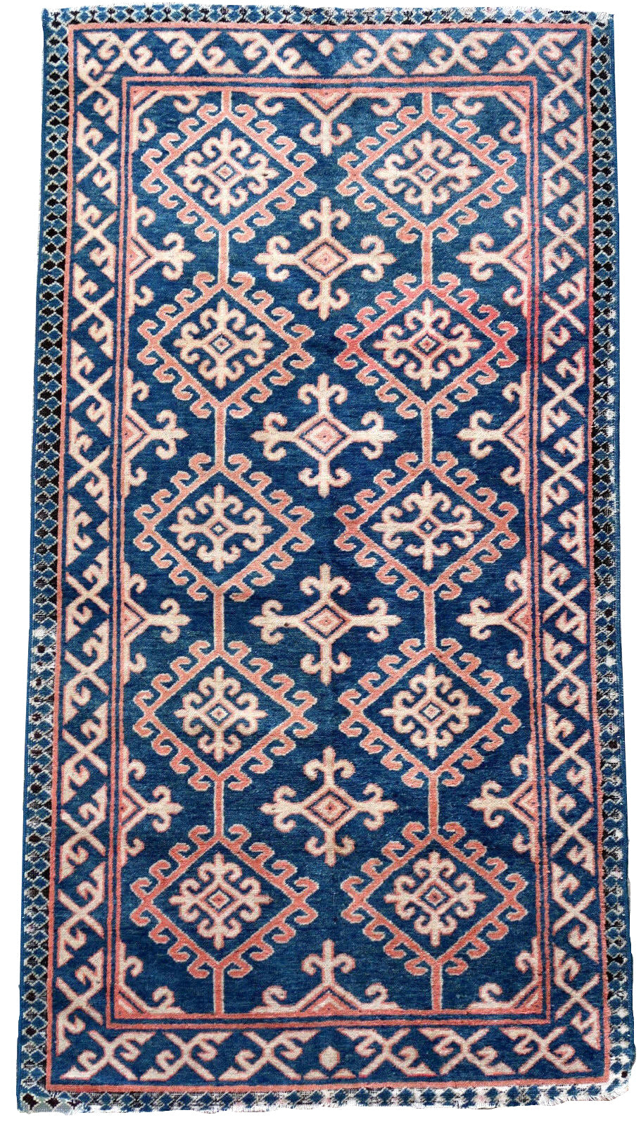 Handmade antique Caucasian Avar rug 2.9' x 5.5' (89cm x 168cm) 1900s - 1P49