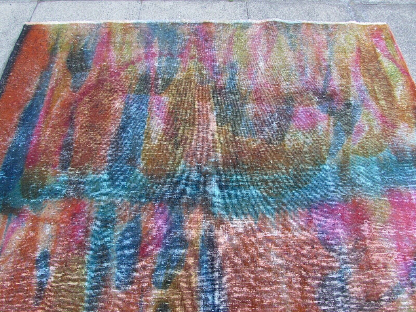 Handmade vintage Turkish Konya rug 6.5' x 9.7' (200cm x 298cm) 1970s - 1Q30