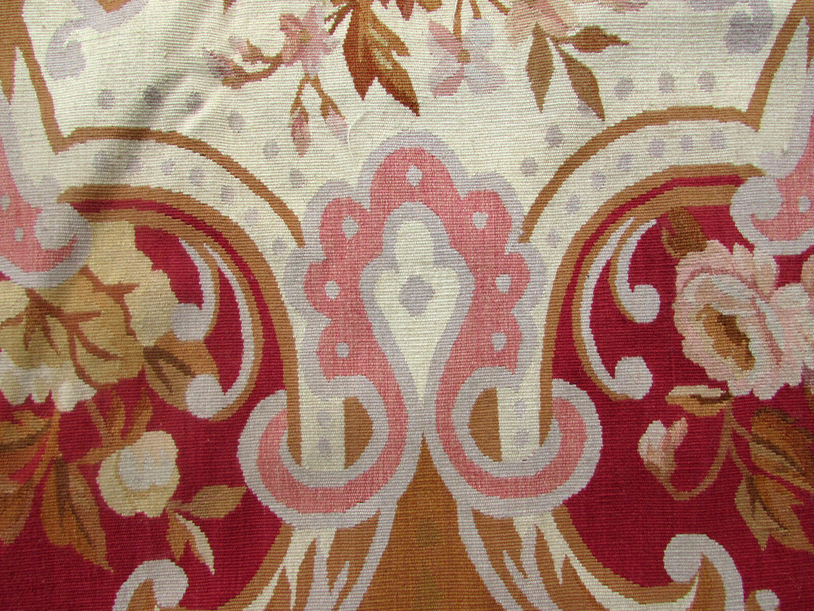 Close-up shot of the Aubusson Rug's texture, highlighting its softness and comfort underfoot