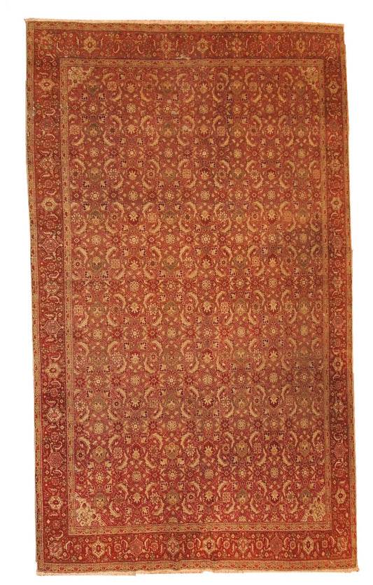 Handmade antique Indian Amritsar rug 6.11' x 9.7' (216cm x 295cm) 1900 - 1B147