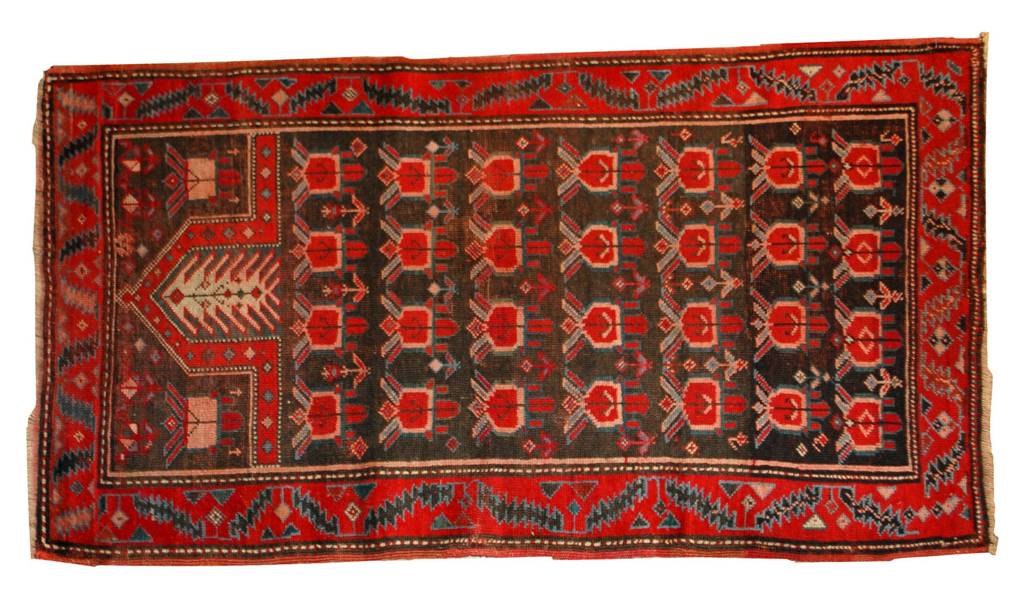Handmade antique Caucasian Karabagh rug 1890s