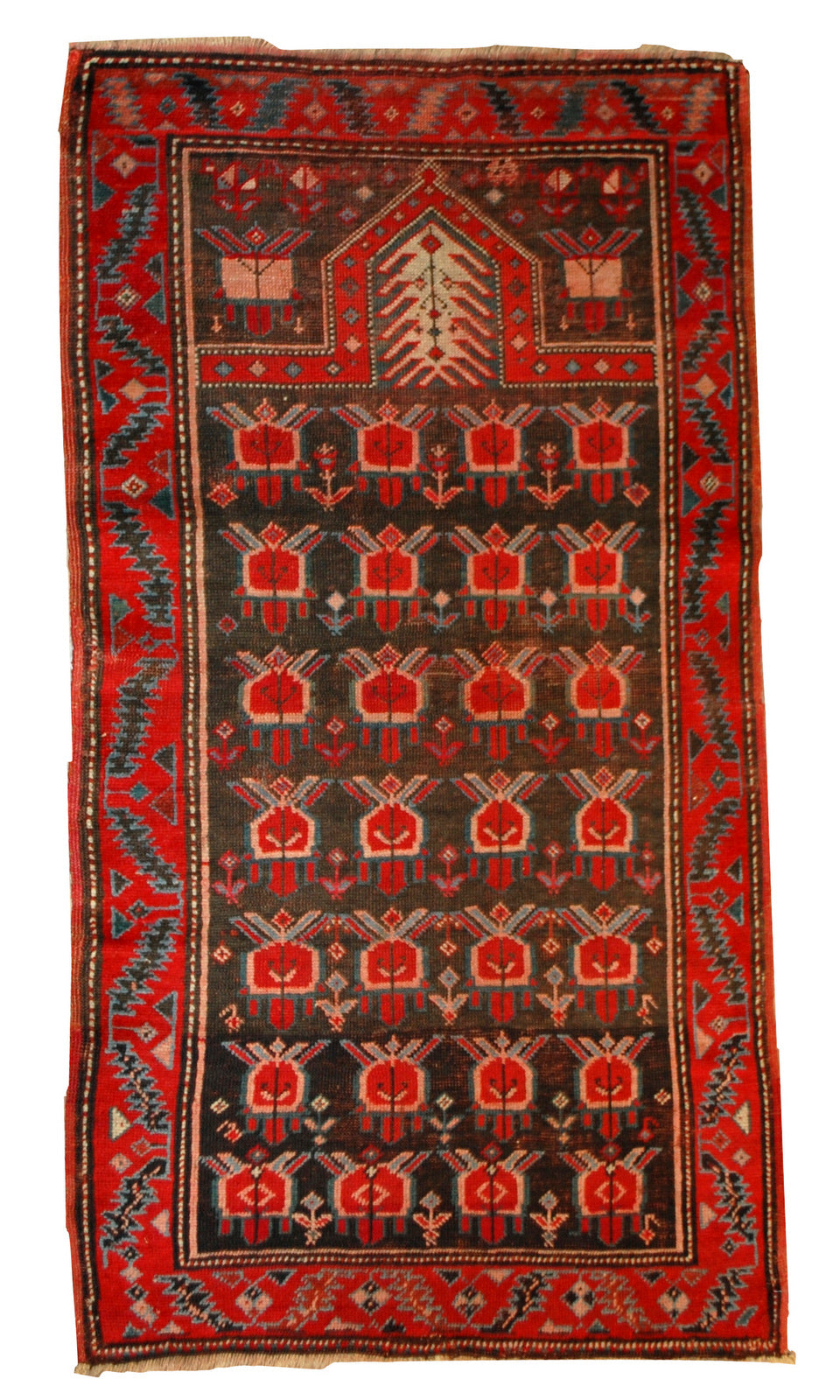 Handmade antique Caucasian Karabagh rug 1890s