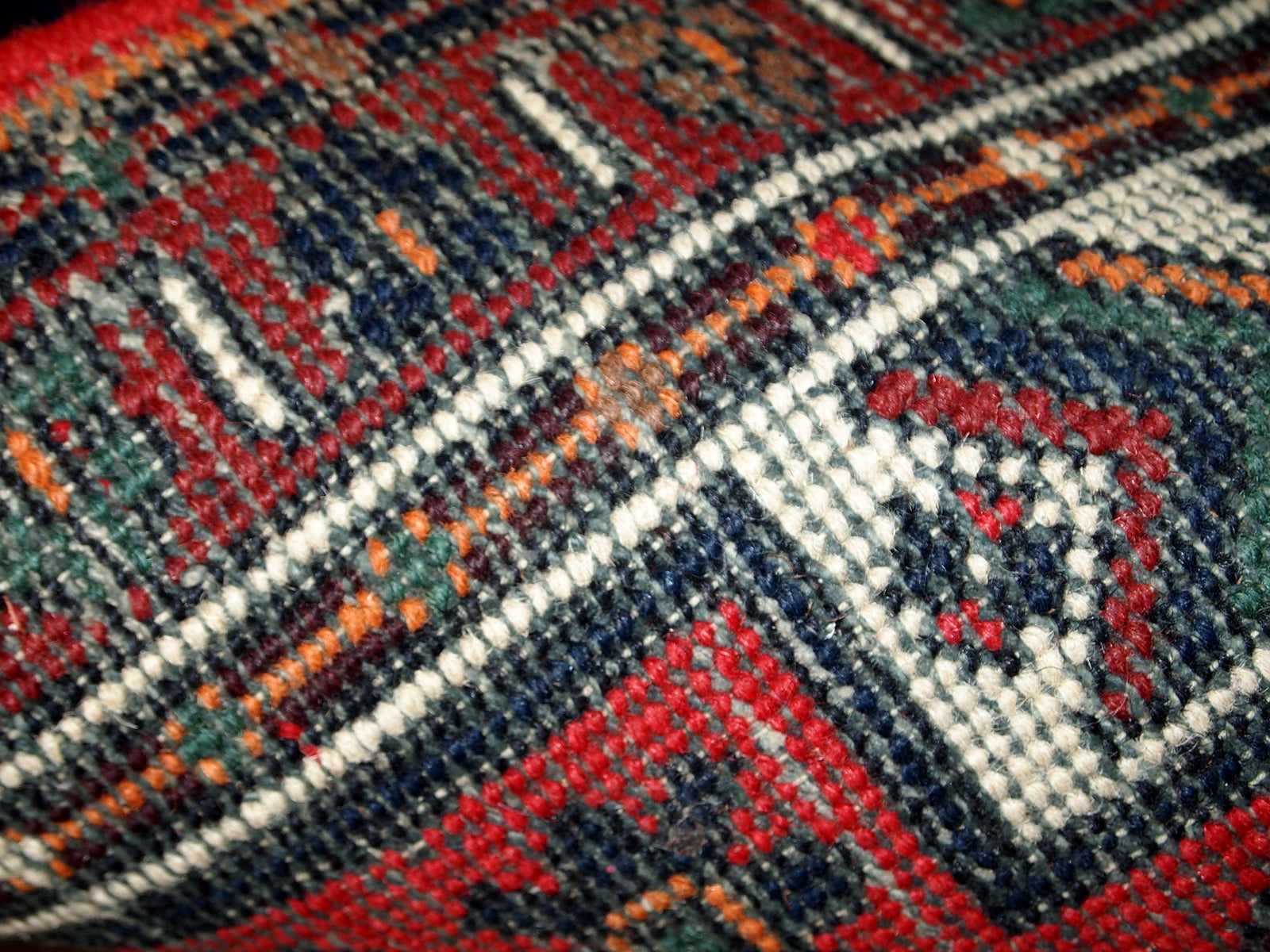 Handmade vintage Persian Hamadan rug 1970s